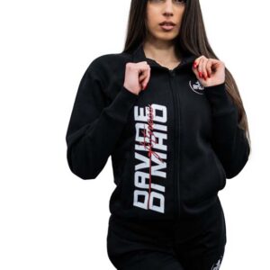 Felpa zip donna