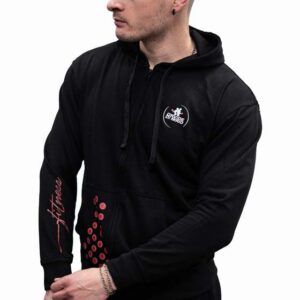 Felpa zip con cappuccio uomo